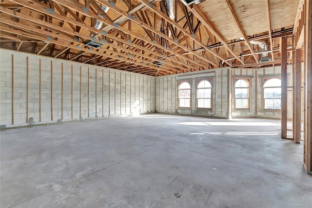 misc room featuring concrete flooring