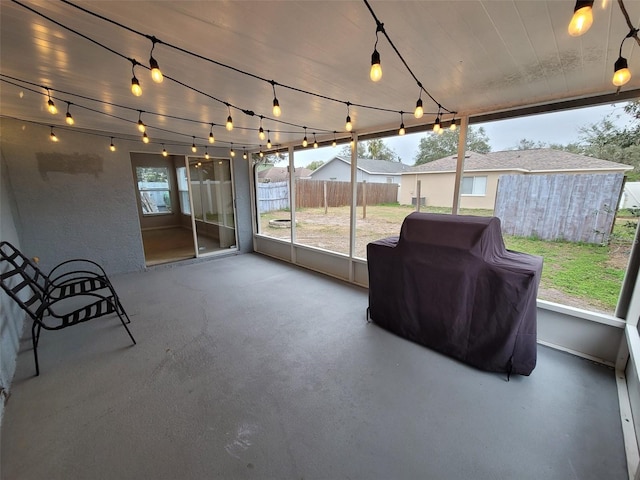 view of sunroom