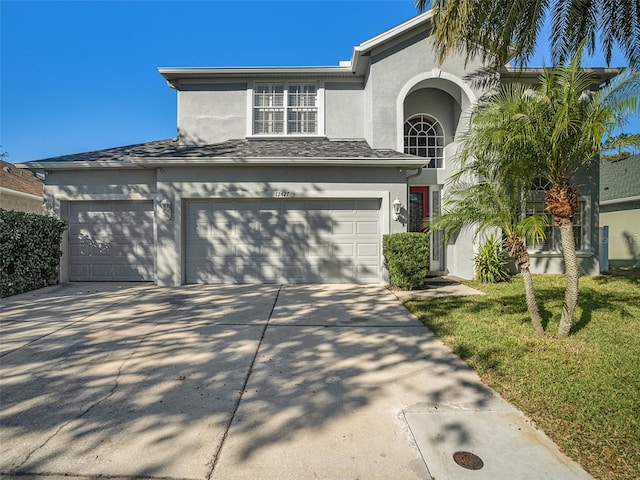 view of front of house featuring a garage