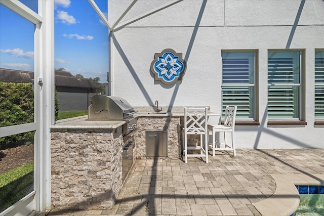 exterior space featuring sink