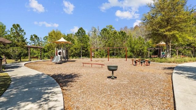 view of jungle gym