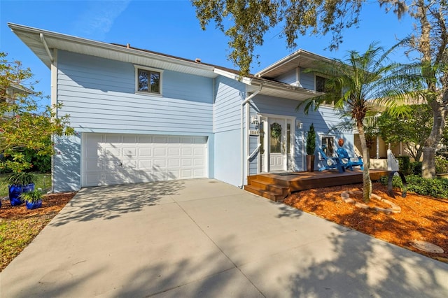 view of front of house featuring a garage