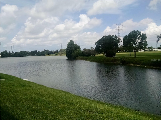 view of water feature