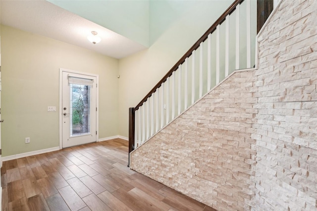 entrance foyer featuring light hardwood / wood-style flooring