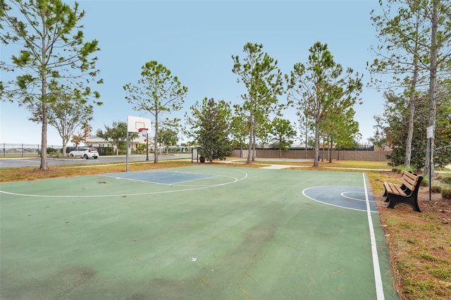 view of sport court