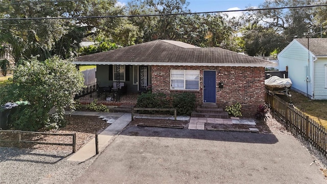 view of front of home