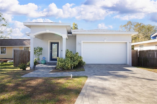 ranch-style house with a garage