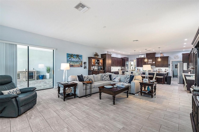 living room with a wealth of natural light