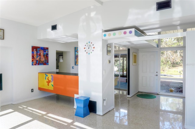 reception area featuring visible vents