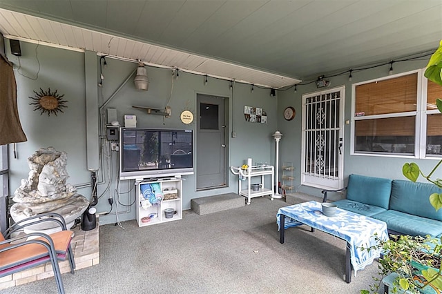 view of patio / terrace with an outdoor hangout area