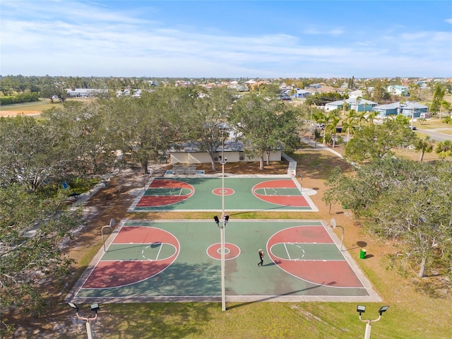 view of basketball court