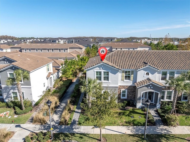 birds eye view of property