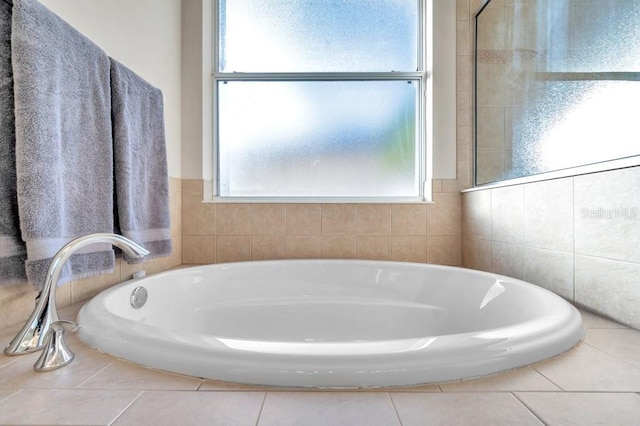 bathroom with a bathing tub