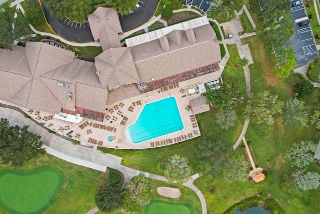 11021 Edge Park Dr, Hudson, FL 34667 - aerial overview of property's location with a pool