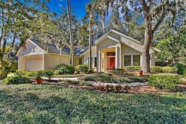 ranch-style house with a garage