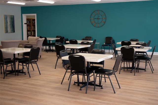 dining area featuring light hardwood / wood-style flooring