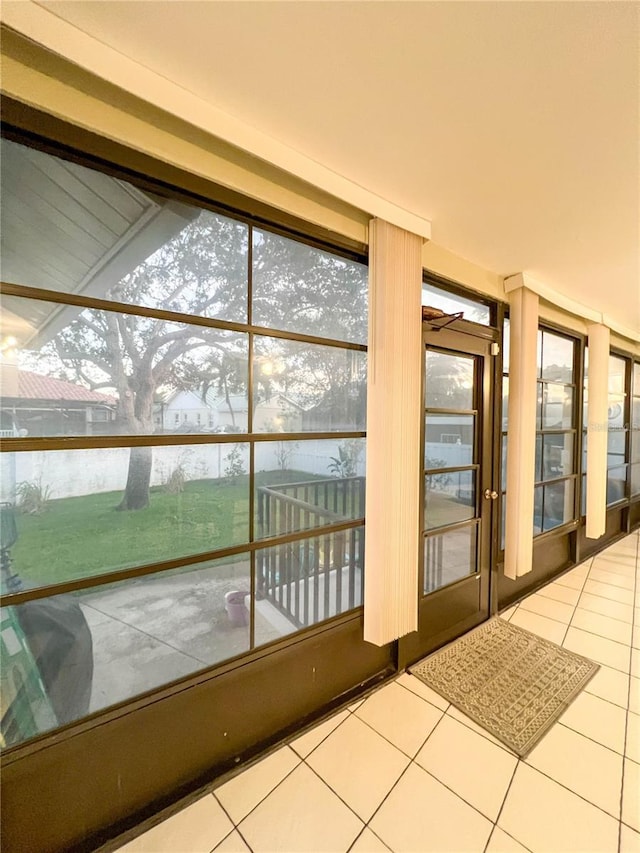 entryway featuring tile patterned floors