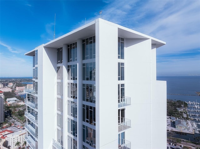 view of property featuring a water view