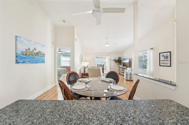 dining room with light hardwood / wood-style floors