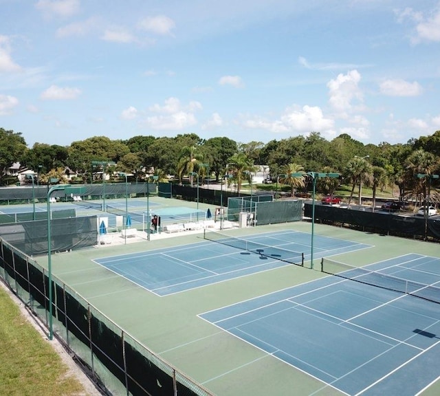 view of tennis court