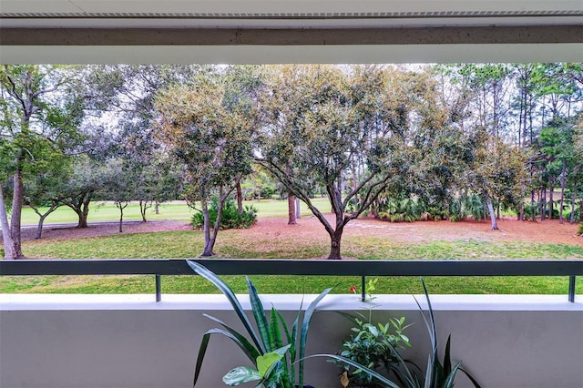 view of balcony