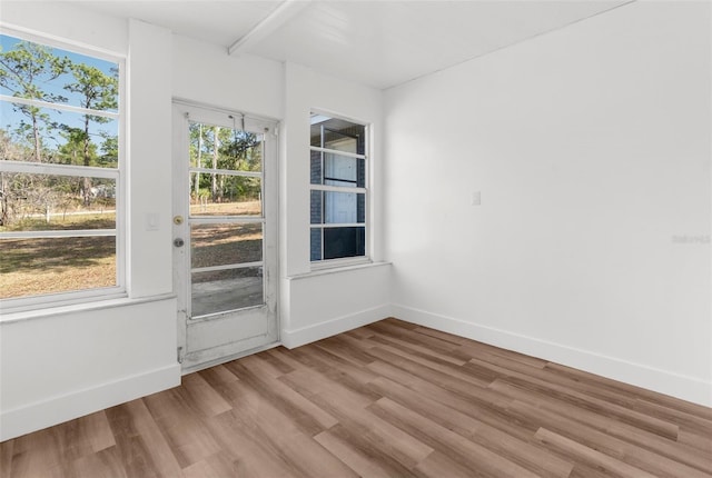 interior space featuring light wood-type flooring