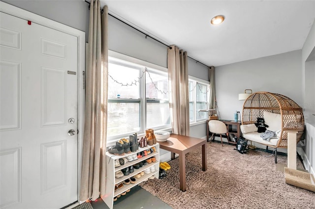 living area with a healthy amount of sunlight