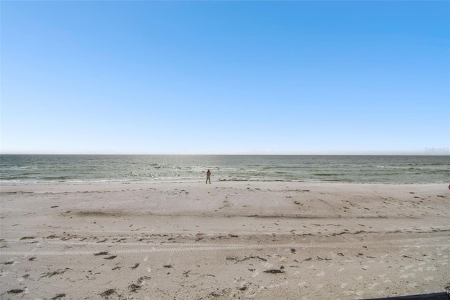 property view of water with a view of the beach