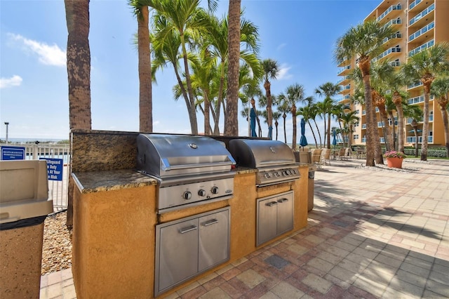 view of patio / terrace featuring grilling area and area for grilling