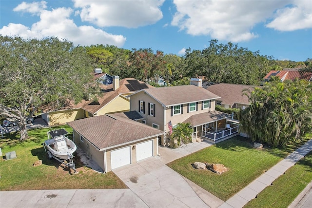 birds eye view of property