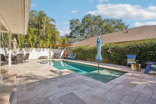 13945 75th Ave, Seminole, FL 33776 - view of pool featuring a patio area and a fenced backyard