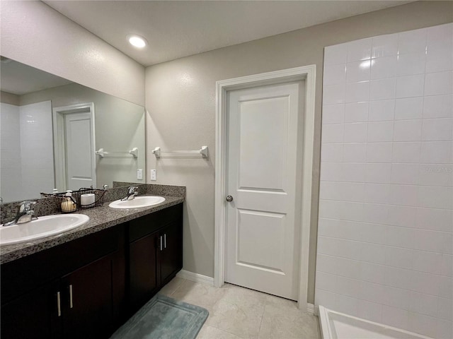 13621 Willow Bluestar Loop, Riverview, FL 33579 - full bathroom featuring double vanity and tile patterned flooring