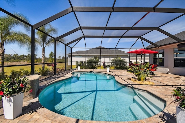5226 Lake Venice Dr, Wimauma, FL 33598 - pool with a patio and a lanai