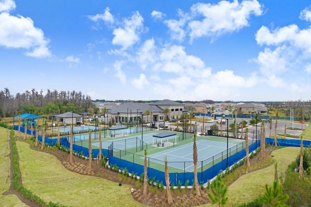 view of tennis court