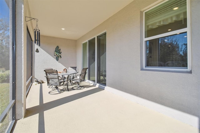 view of sunroom