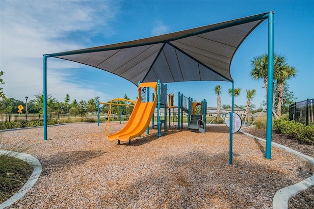 view of play area