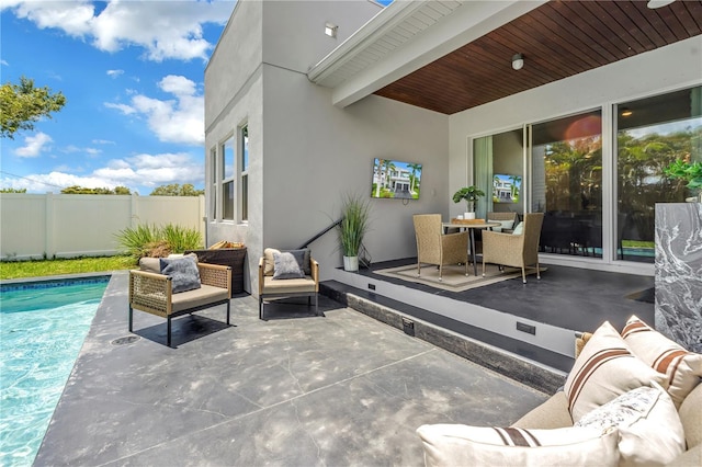2246 Fiesta Dr, Sarasota, FL 34231 - view of patio with outdoor lounge area