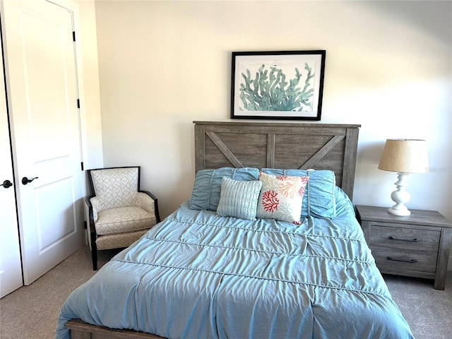 bedroom featuring carpet