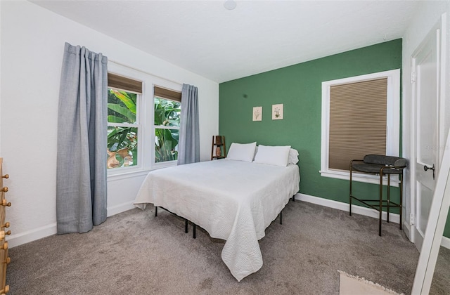 bedroom featuring carpet flooring