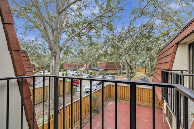 view of balcony