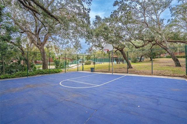 view of sport court