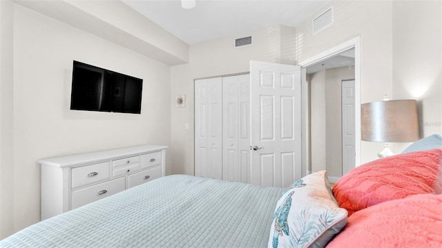 bedroom featuring a closet