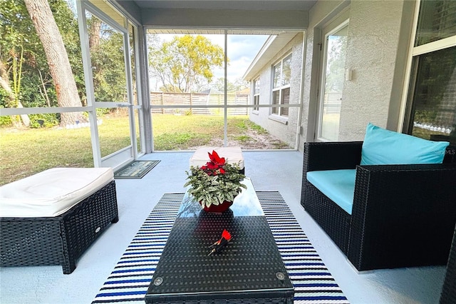 view of sunroom / solarium