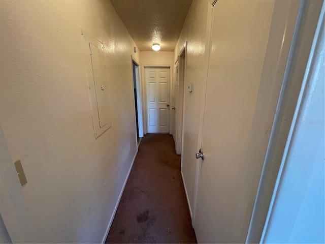 corridor with baseboards