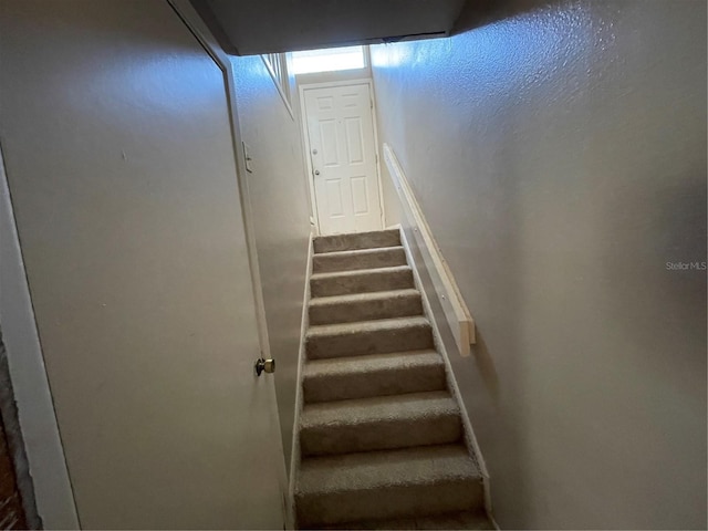 view of stairway