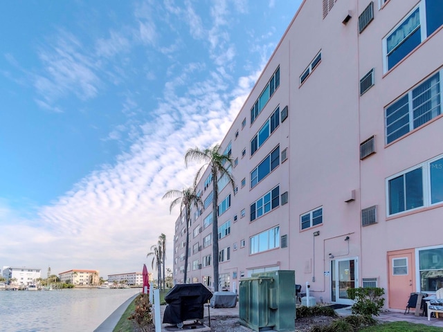 view of property featuring a water view