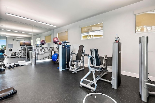 view of exercise room