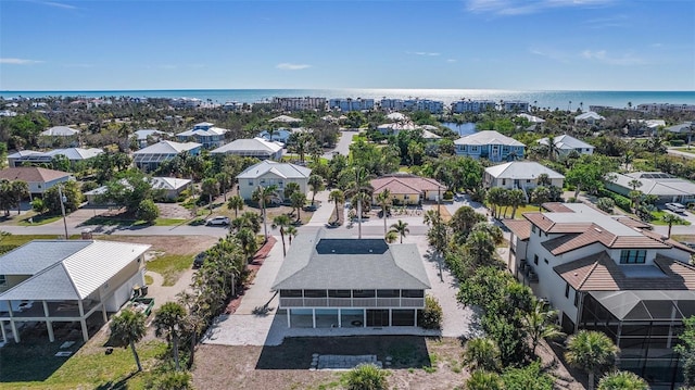 465 Lake Murex Cir, Sanibel, FL 33957 - aerial view with a water view