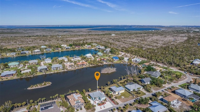 465 Lake Murex Cir, Sanibel, FL 33957 - aerial view with a water view