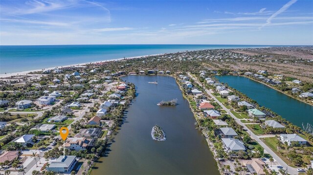 465 Lake Murex Cir, Sanibel, FL 33957 - birds eye view of property featuring a water view